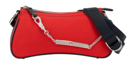 Hardcore Shoulder Bag, &pound;650, Handbags, Red, Fabric, Front view